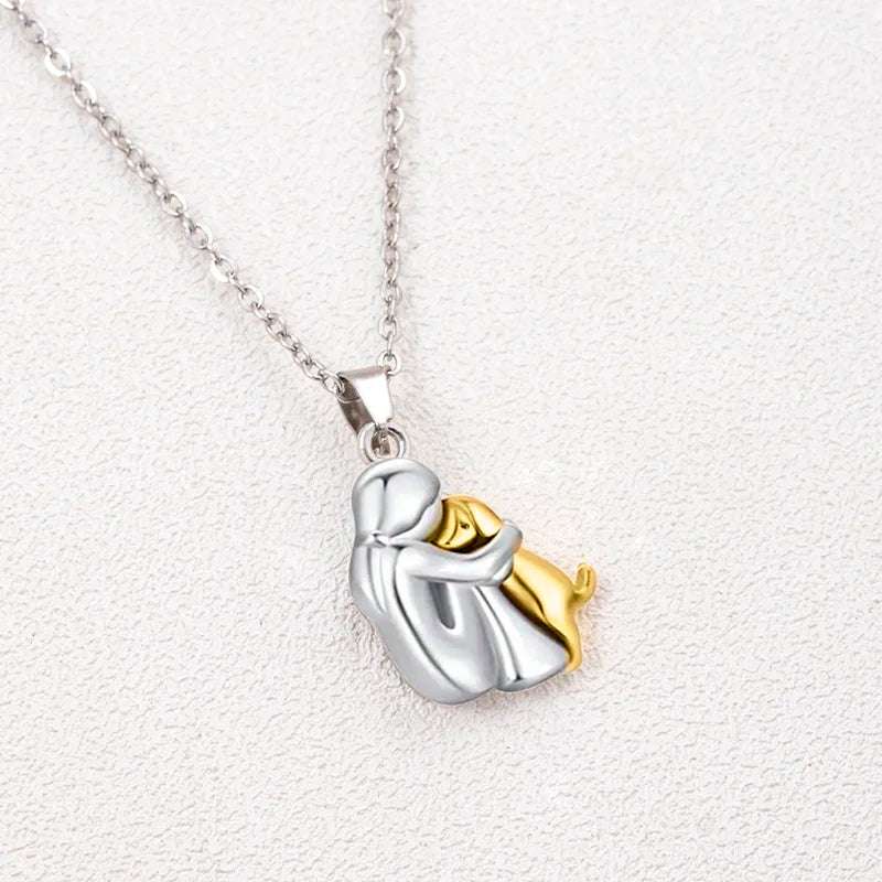 Charming Puppy Pendant Zinc Alloy Necklace - Glamora
