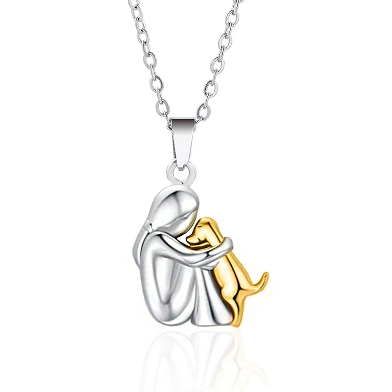 Charming Puppy Pendant Zinc Alloy Necklace - Glamora