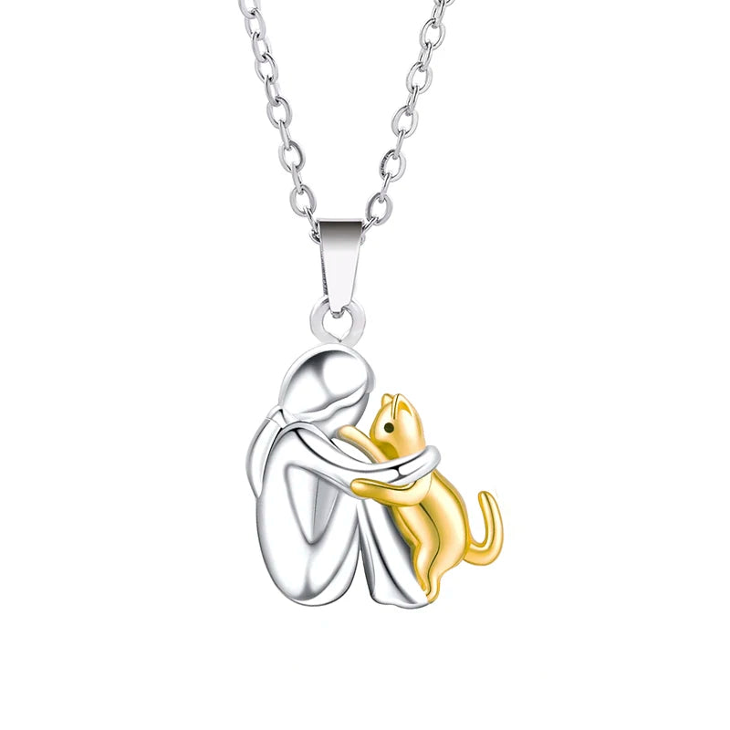 Charming Puppy Pendant Zinc Alloy Necklace - Glamora