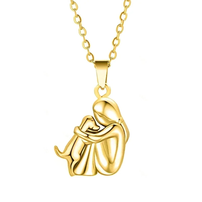 Charming Puppy Pendant Zinc Alloy Necklace - Glamora