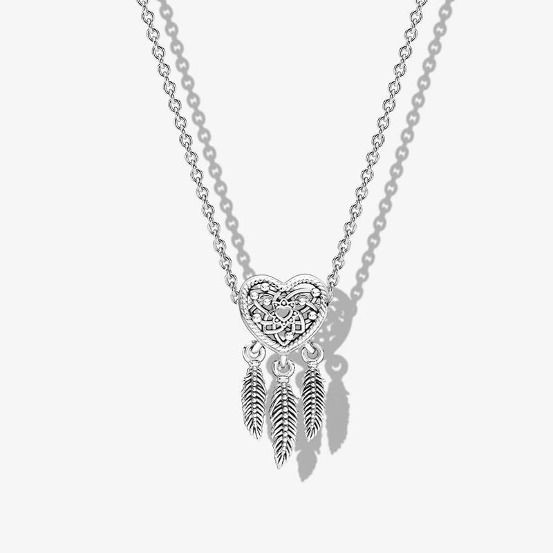 925 Sterling Silver Sparkling Crystal Pendant - Glamora