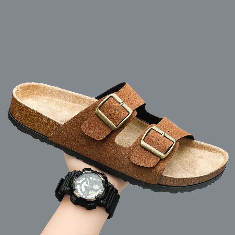 Leather Summer Sandals Comfortable Men - Glamora