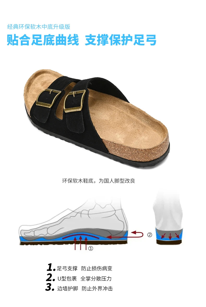 Leather Summer Sandals Comfortable Men - Glamora