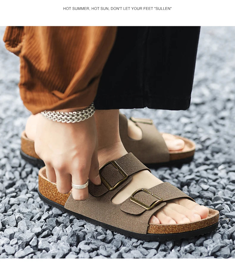 Leather Summer Sandals Comfortable Men - Glamora
