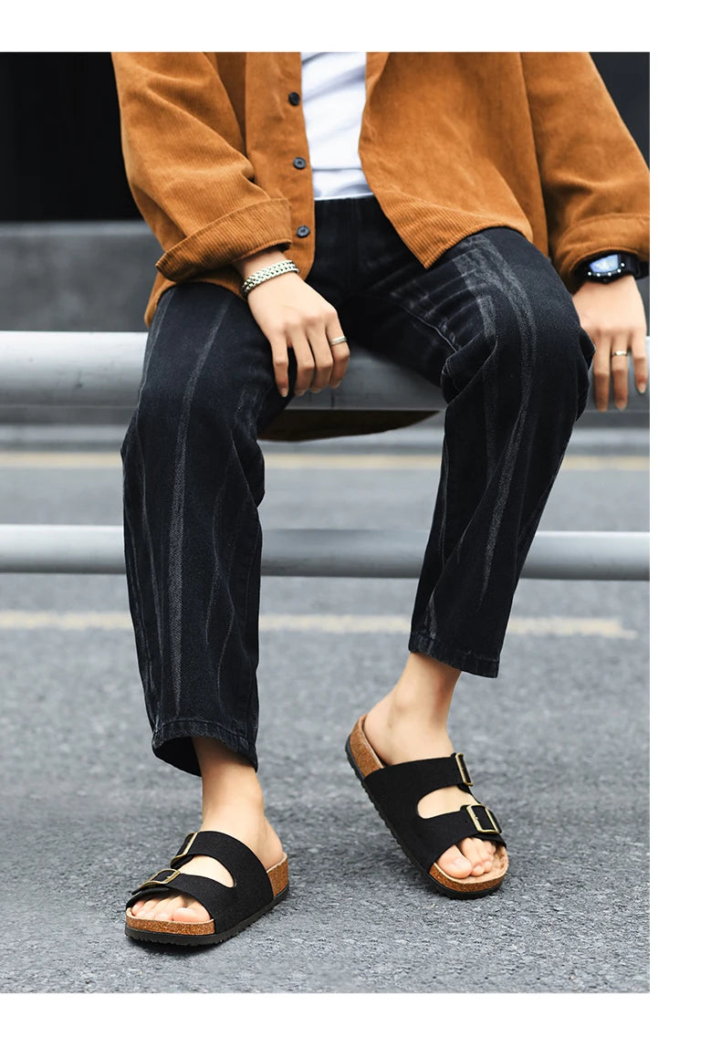 Leather Summer Sandals Comfortable Men - Glamora