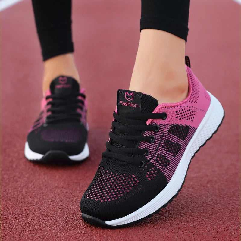 Breathable Platform Sneakers Comfort Run - Glamora