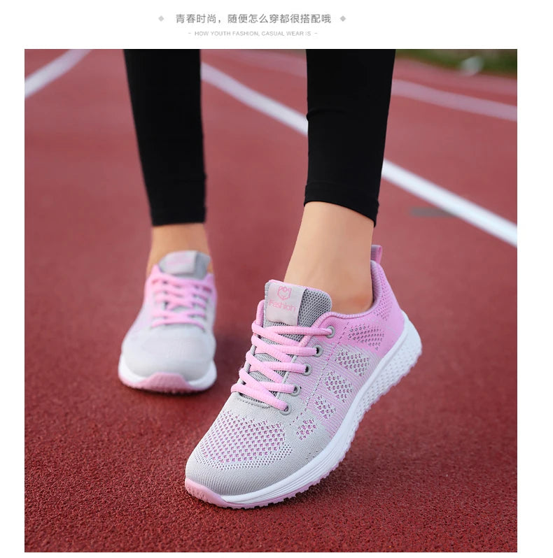Breathable Platform Sneakers Comfort Run - Glamora
