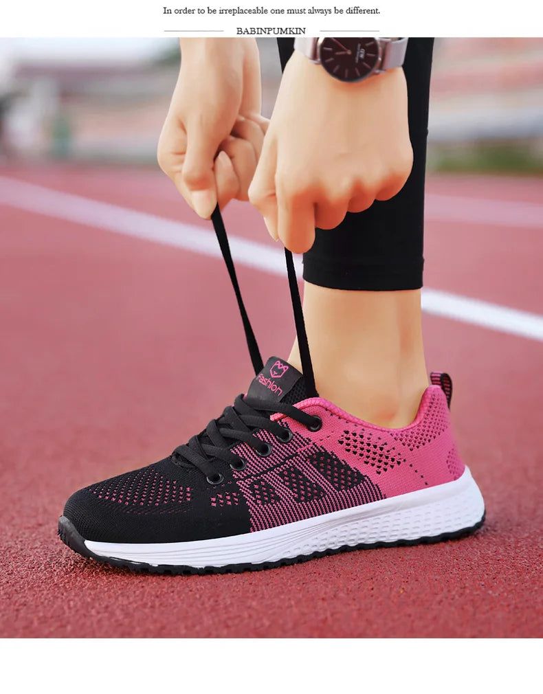 Breathable Platform Sneakers Comfort Run - Glamora