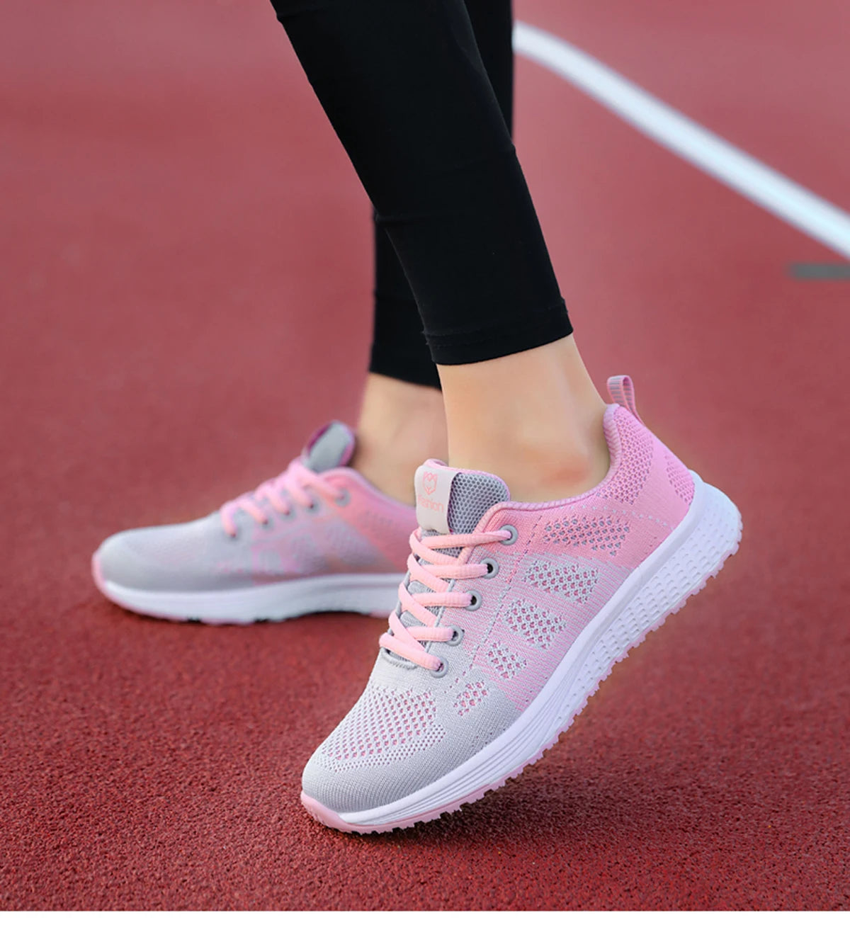 Breathable Platform Sneakers Comfort Run - Glamora
