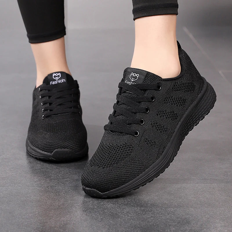 Breathable Platform Sneakers Comfort Run - Glamora