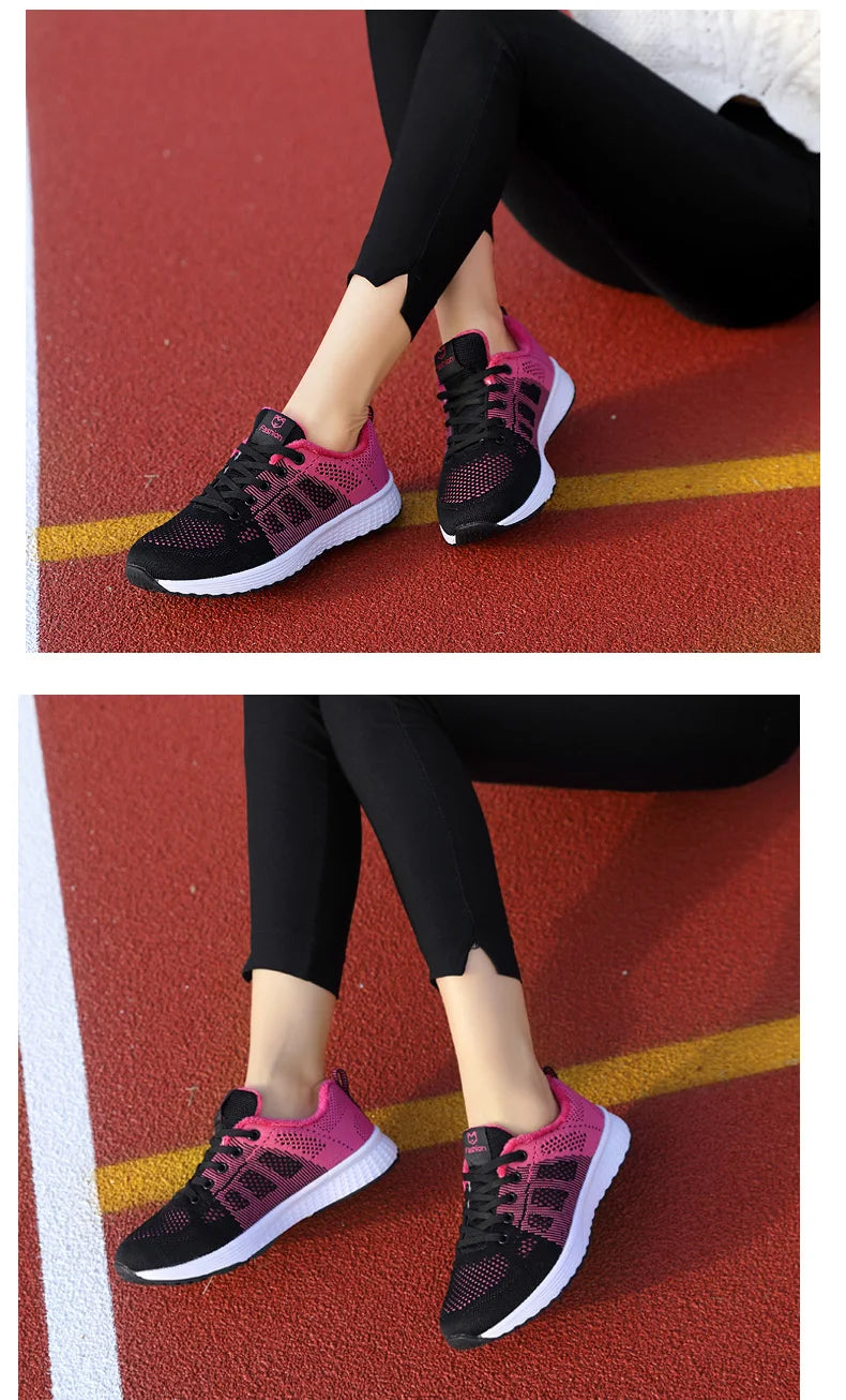 Breathable Platform Sneakers Comfort Run - Glamora