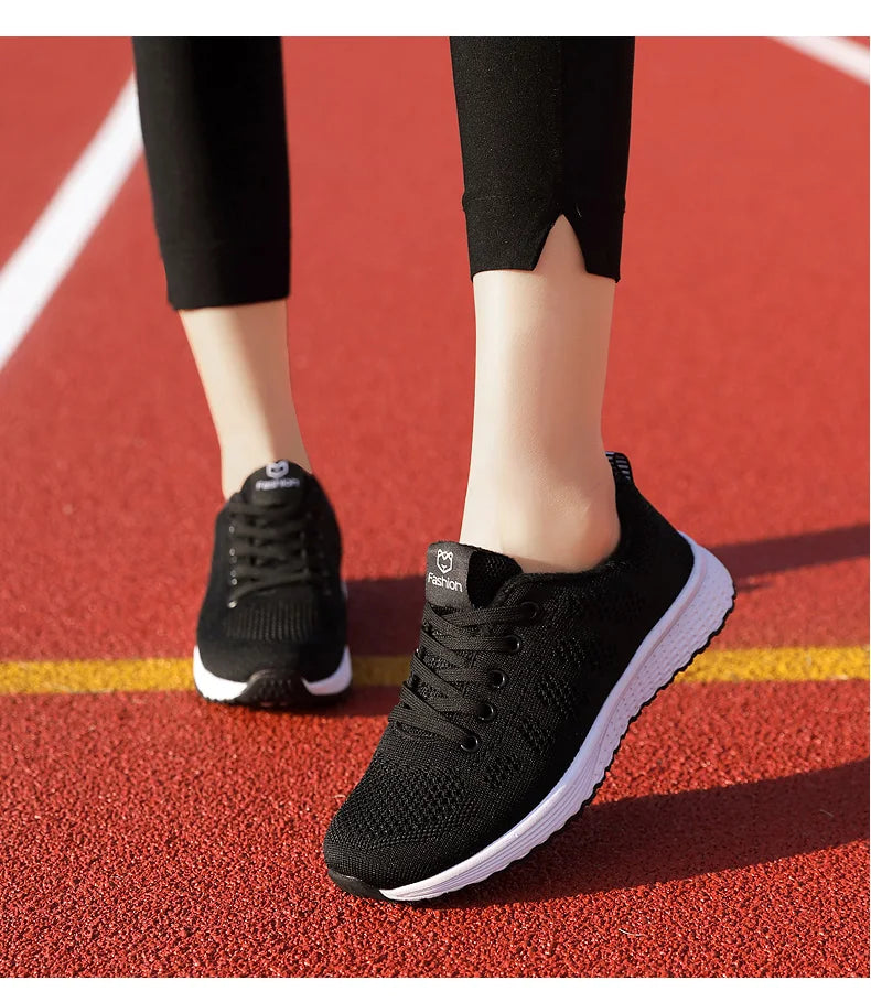 Breathable Platform Sneakers Comfort Run - Glamora