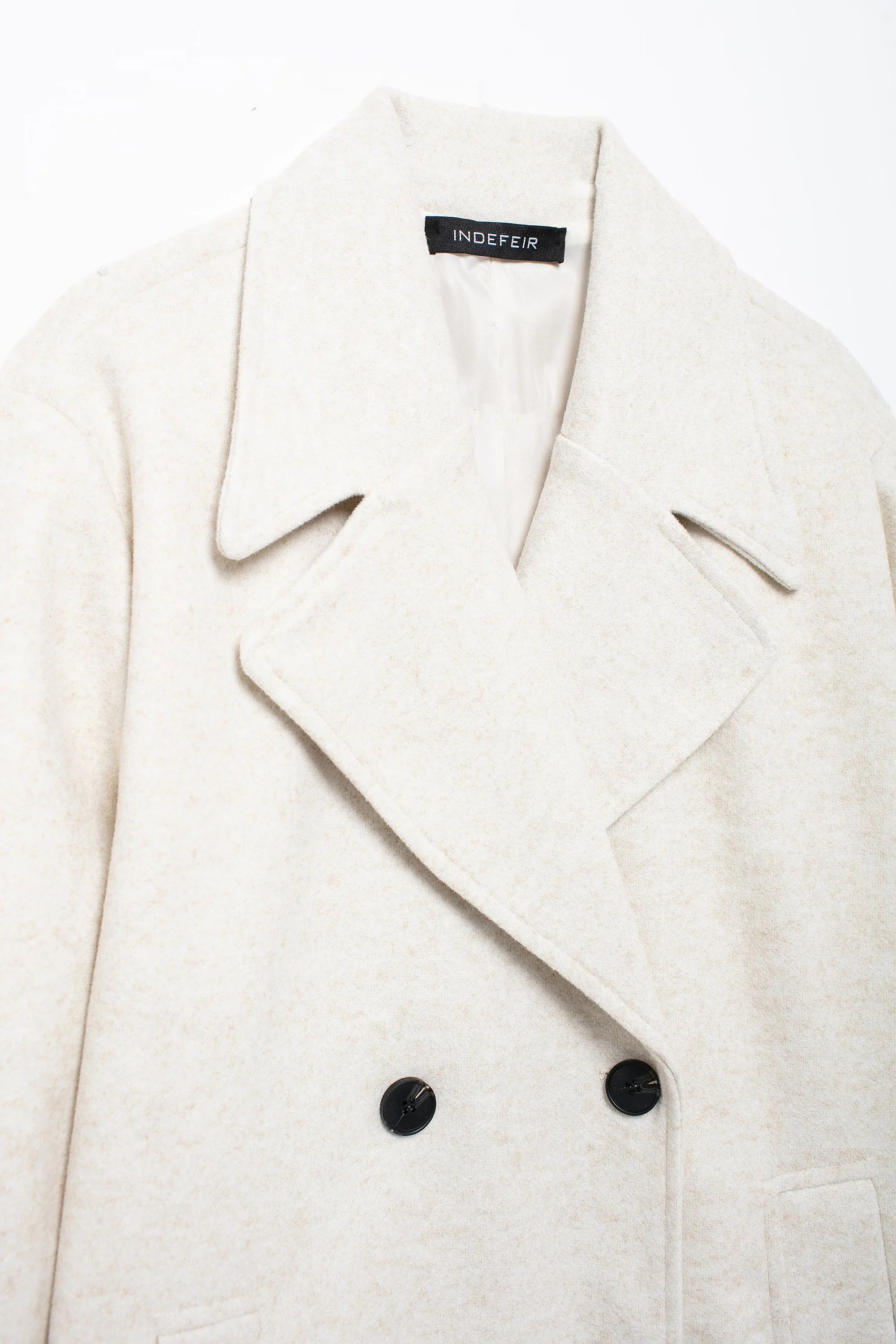 Double Breasted Wool Coat Warmth Women - Glamora