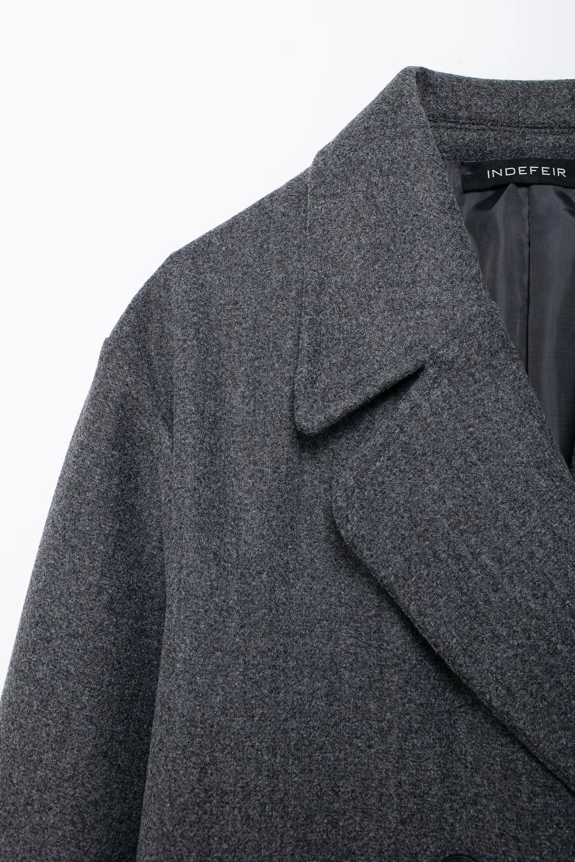 Double Breasted Wool Coat Warmth Women - Glamora