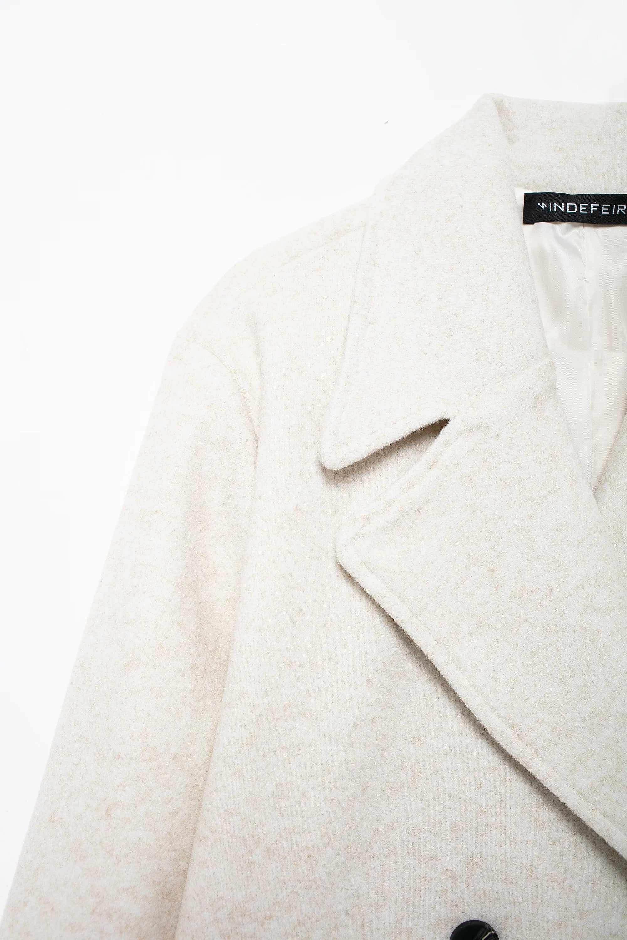 Double Breasted Wool Coat Warmth Women - Glamora