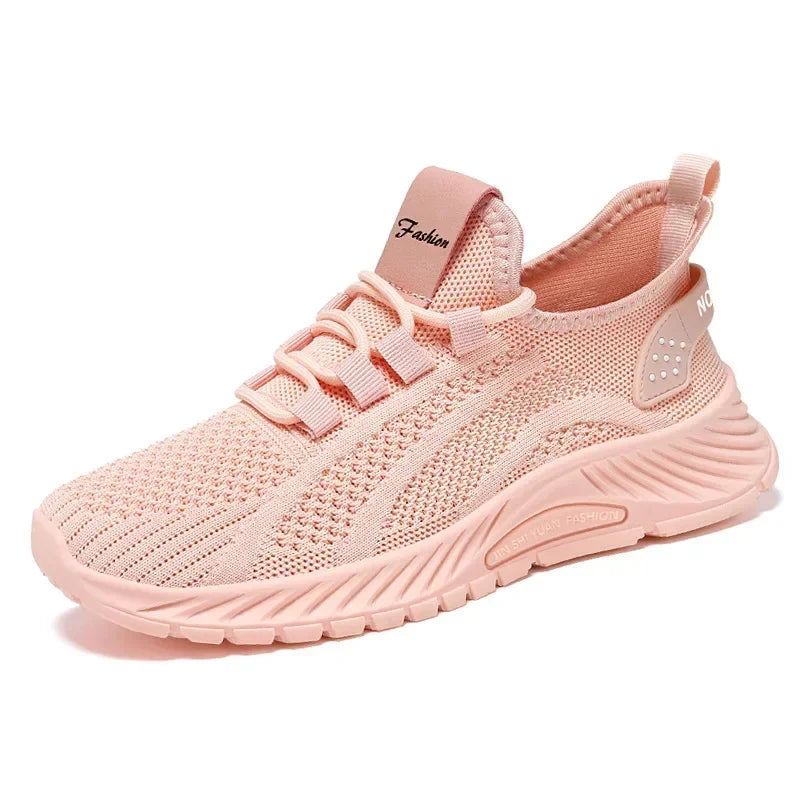 Breathable Knit Sneakers Comfort Walkers Women - Glamora