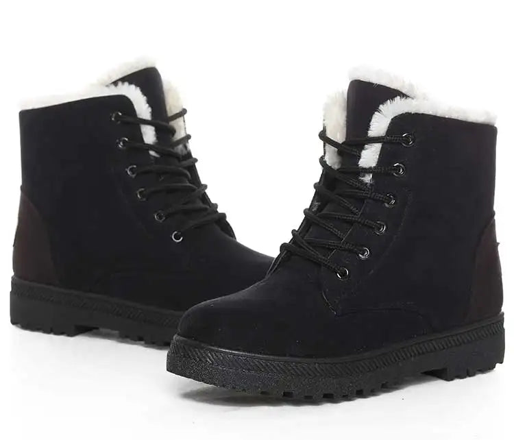 Fur Lined Winter Boots Warm Comfort - Glamora