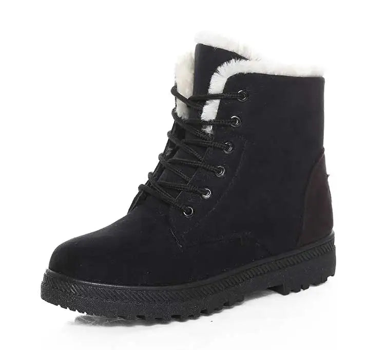 Fur Lined Winter Boots Warm Comfort - Glamora