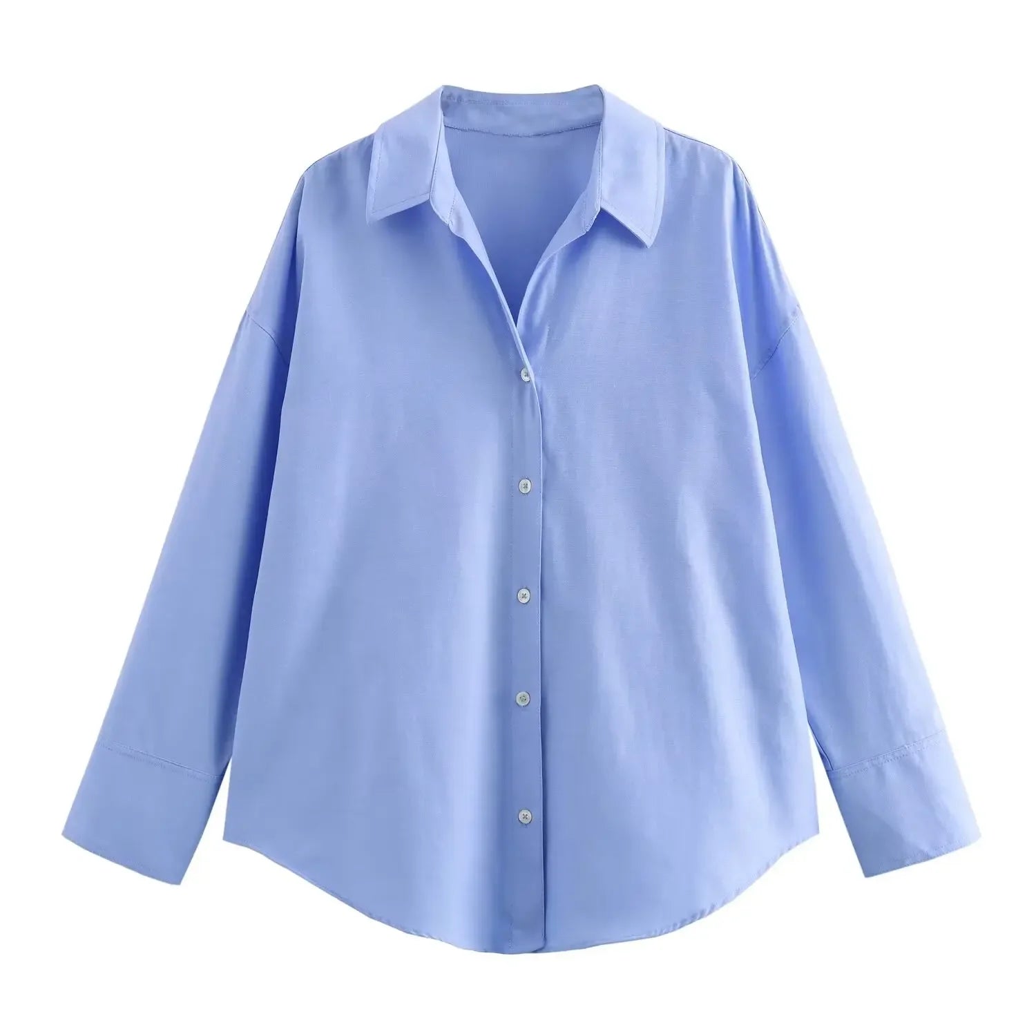 Cotton Oxford Blouse Stylish Comfort Women - Glamora