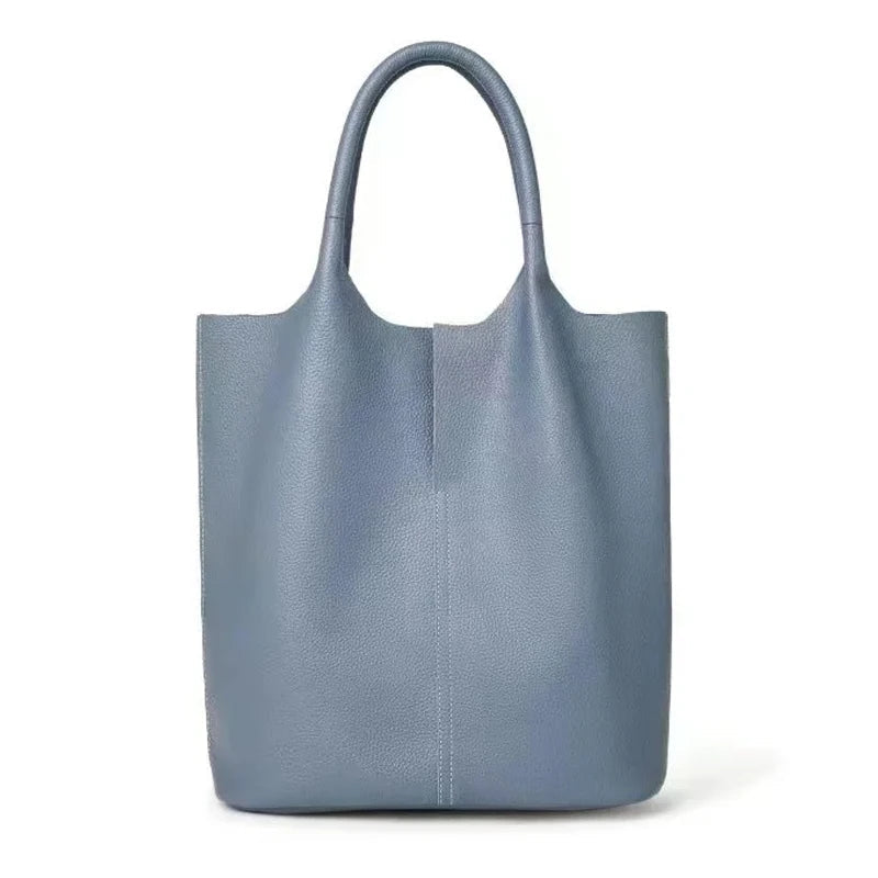 Soft Leather Tote Large Capacity Women - Glamora