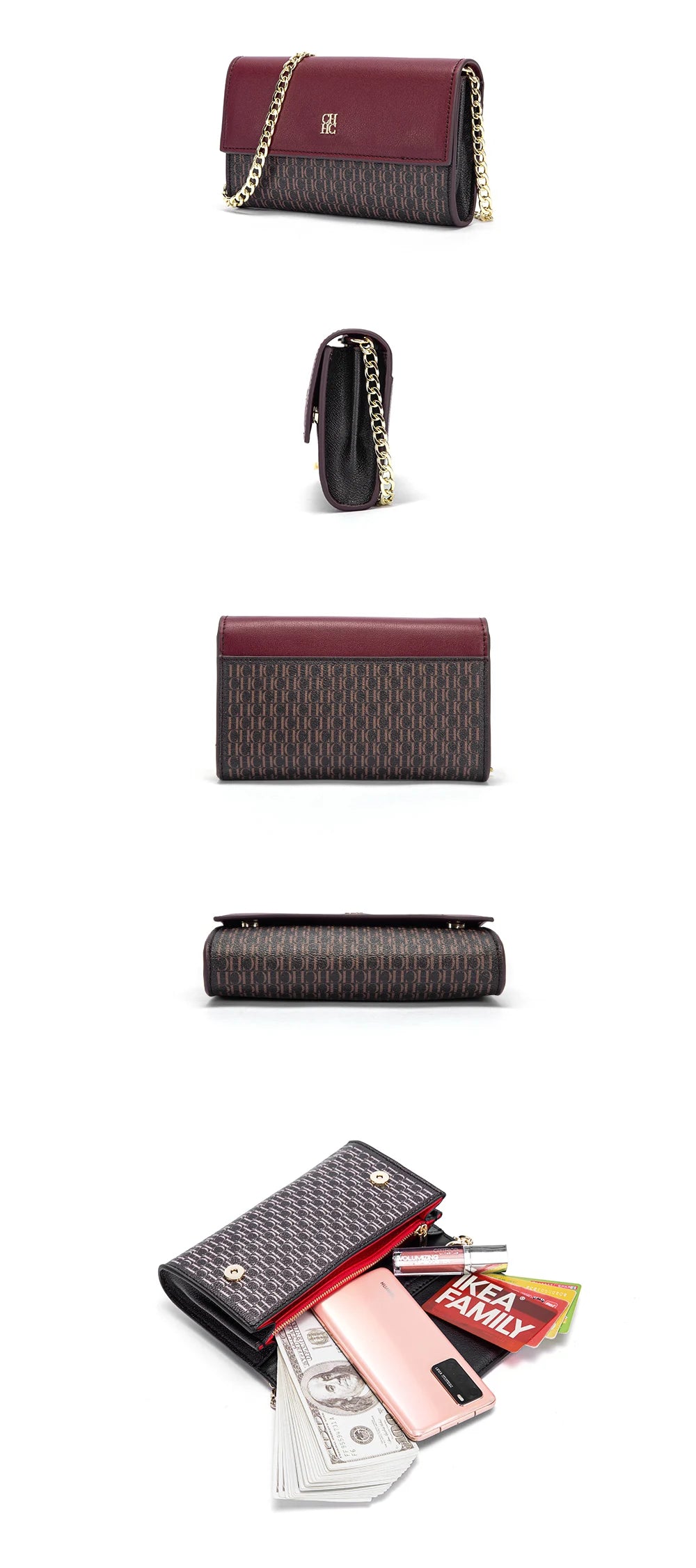 Minimalist Chain Shoulder Bag Commuters - Glamora