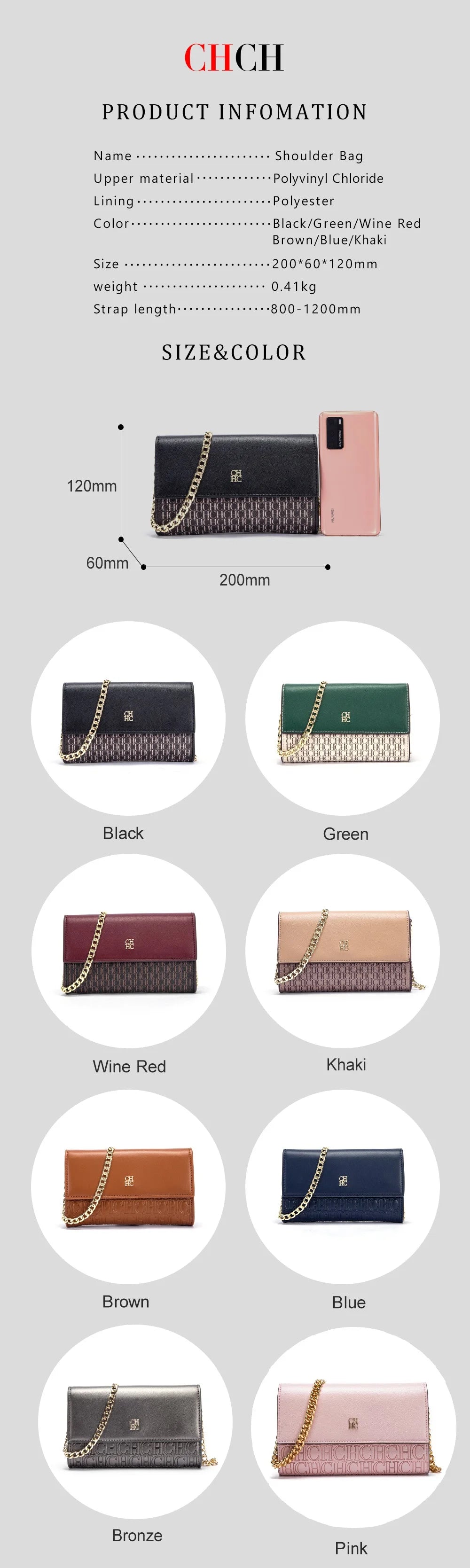 Minimalist Chain Shoulder Bag Commuters - Glamora