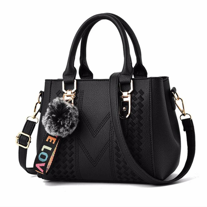 Embroidered Leather Bag Stylish Women - Glamora
