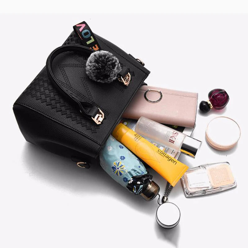 Embroidered Leather Bag Stylish Women - Glamora