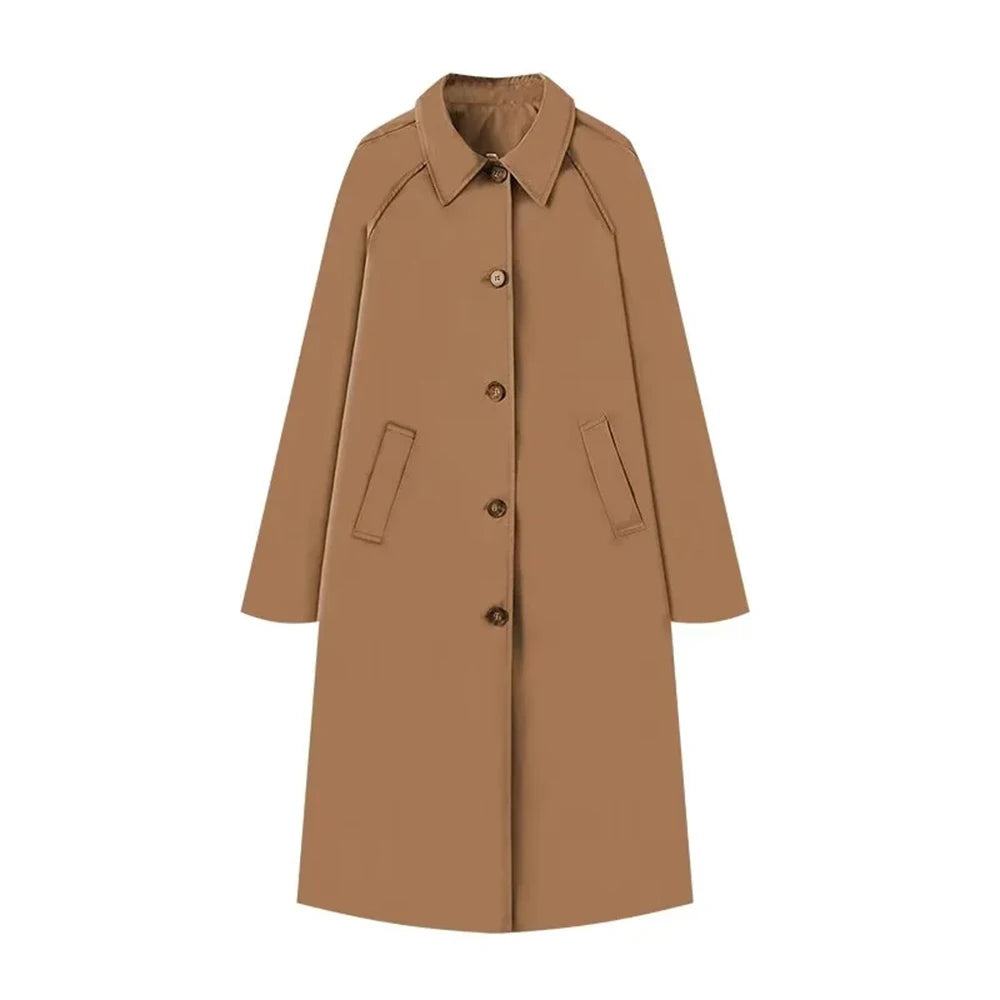Long Trench Coat Warm Autumn Winter - Glamora