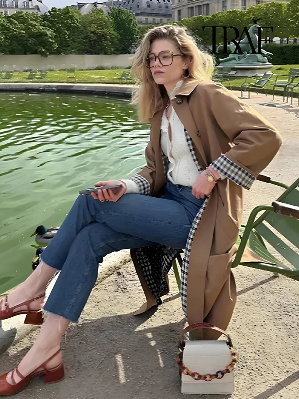 Long Trench Coat Warm Autumn Winter - Glamora