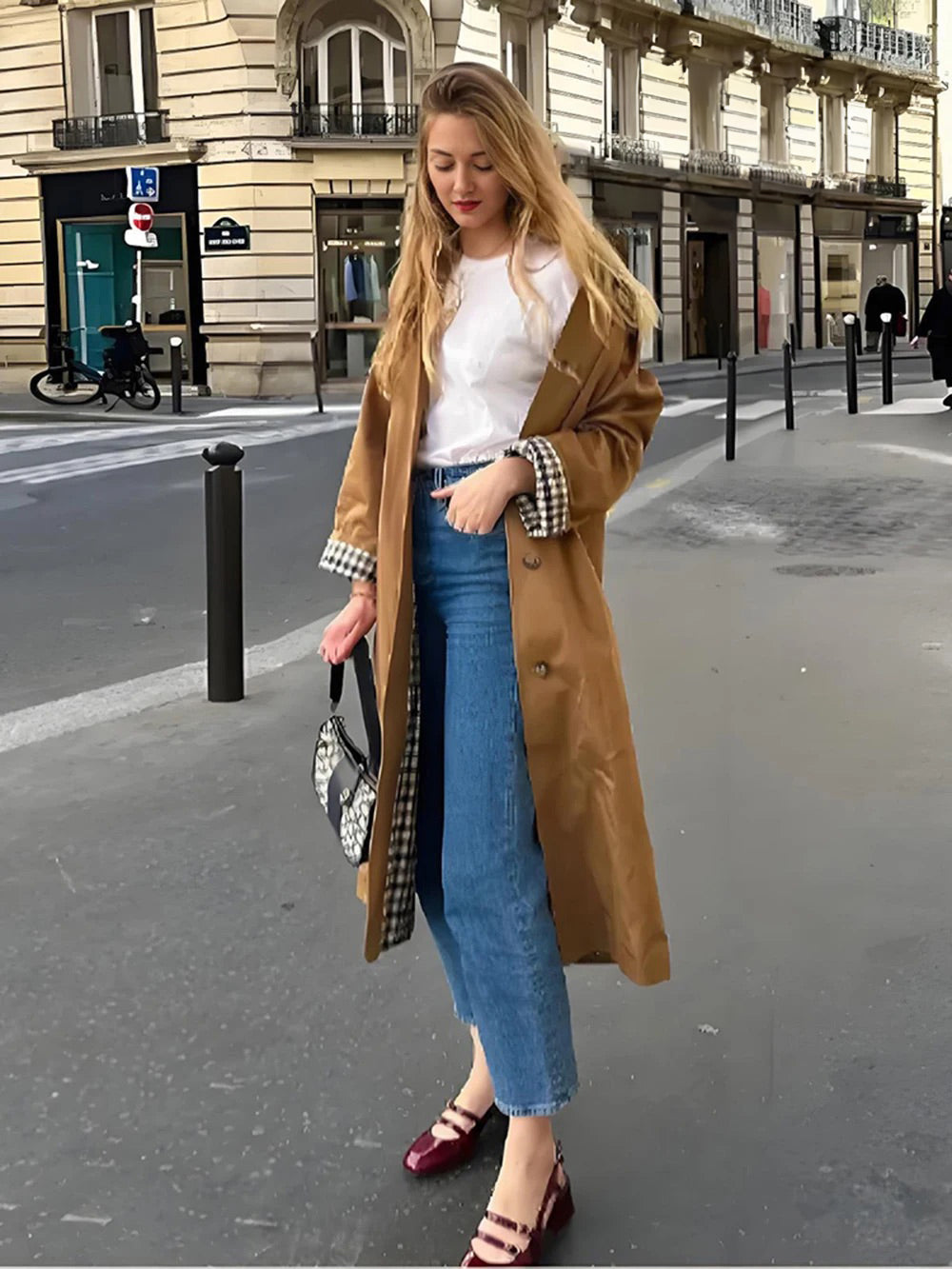 Long Trench Coat Warm Autumn Winter