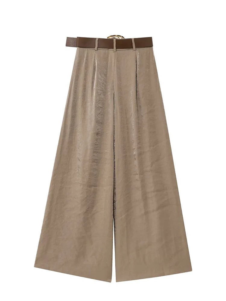 Wide Leg Pants Elegant Casual Wear - Glamora