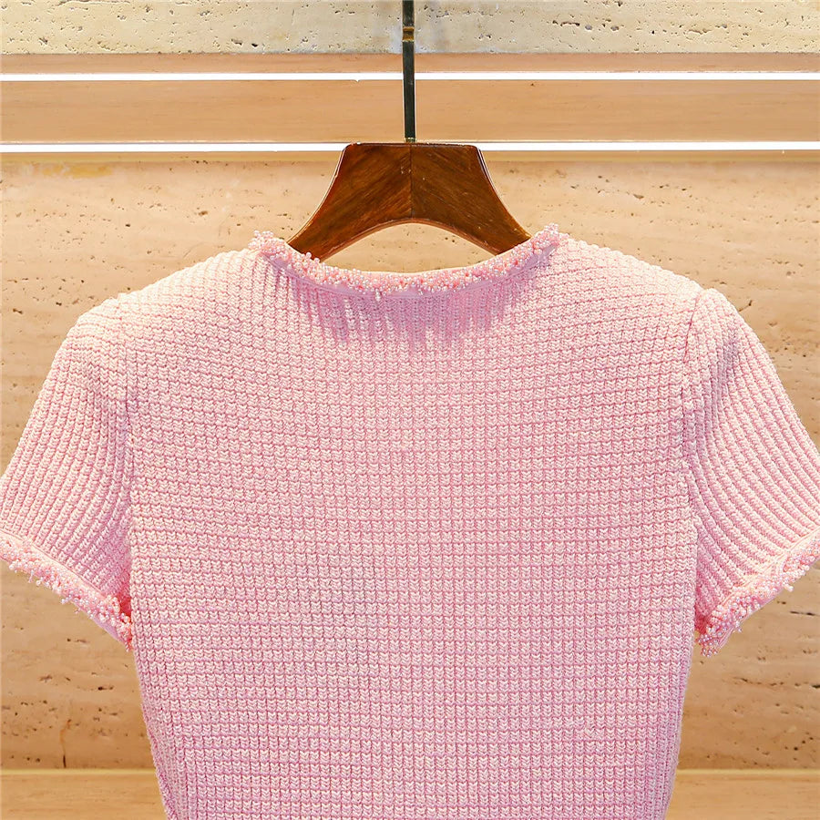 Knitted Tassel Corset Dress Elegant Women - Glamora