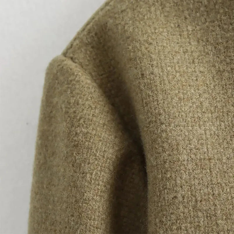 Cropped Button Jacket Warm Stylish Women - Glamora