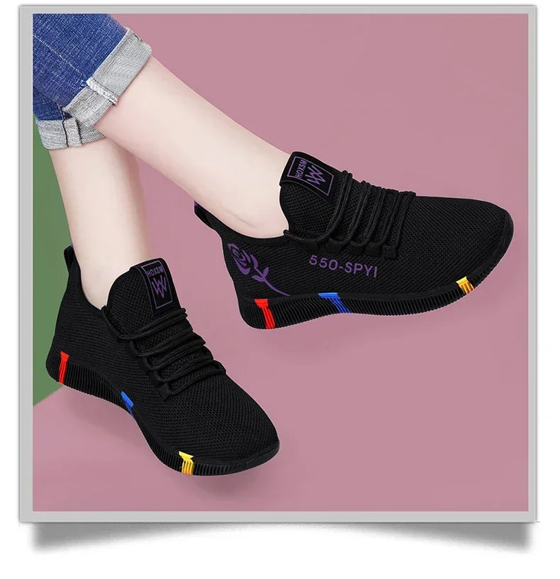 Lightweight Air Mesh Sneakers Casual Women - Glamora