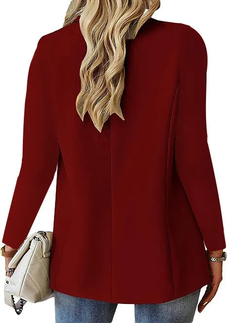 Oversized Blazer Jacket Elegant Business Wear - Glamora