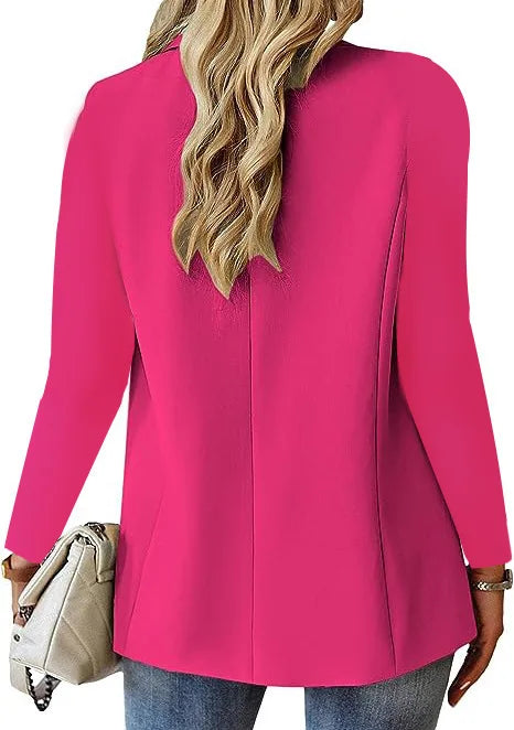 Oversized Blazer Jacket Elegant Business Wear - Glamora