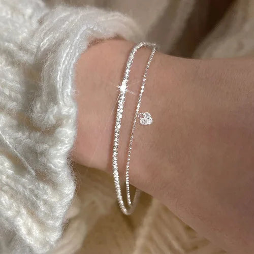 Adjustable 925 Sterling Silver Pearl Bracelet - Glamora