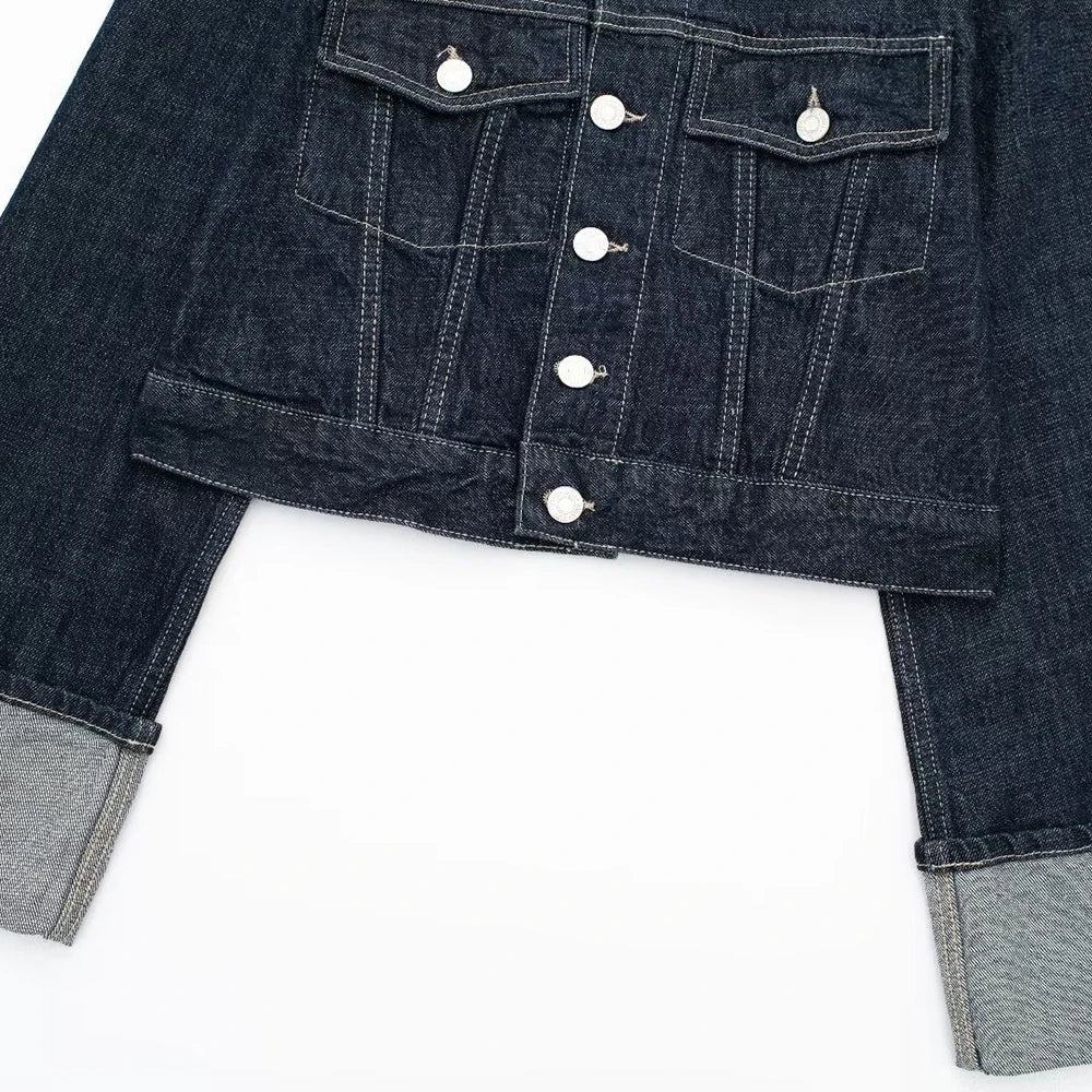 Vintage Denim Jacket And Jeans Set