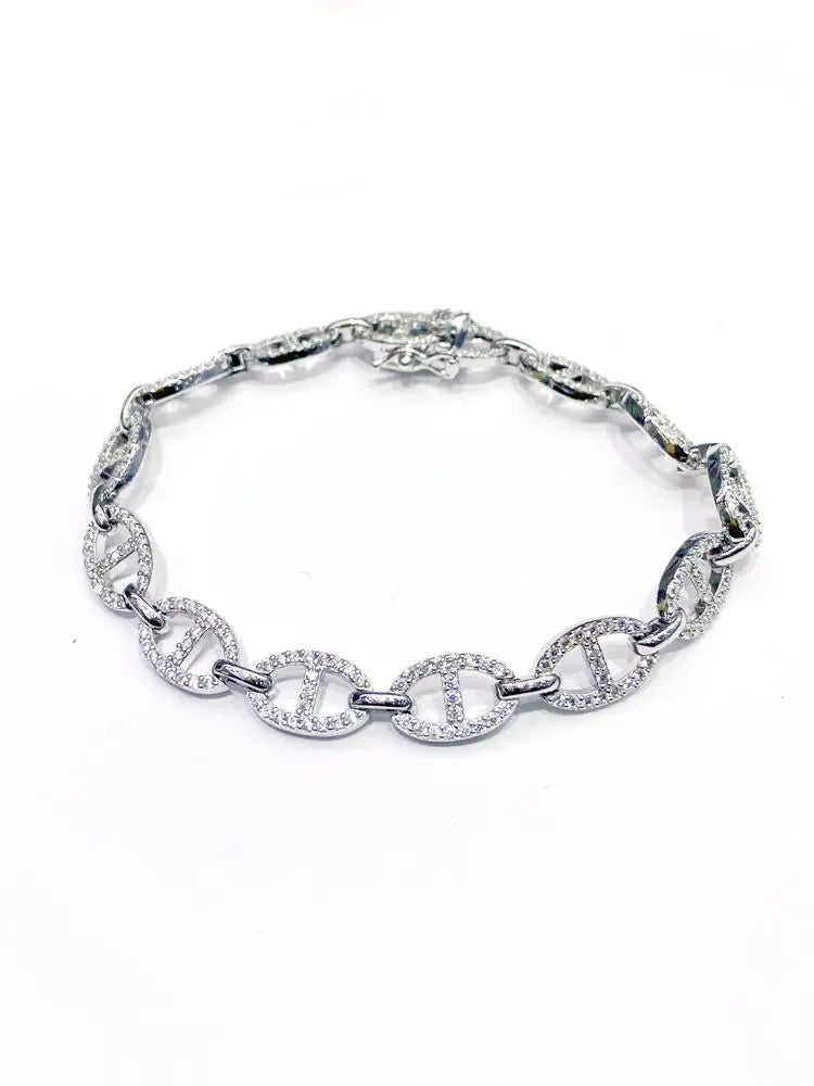 925 Sterling Silver Zircon Tennis Bracelet - Glamora