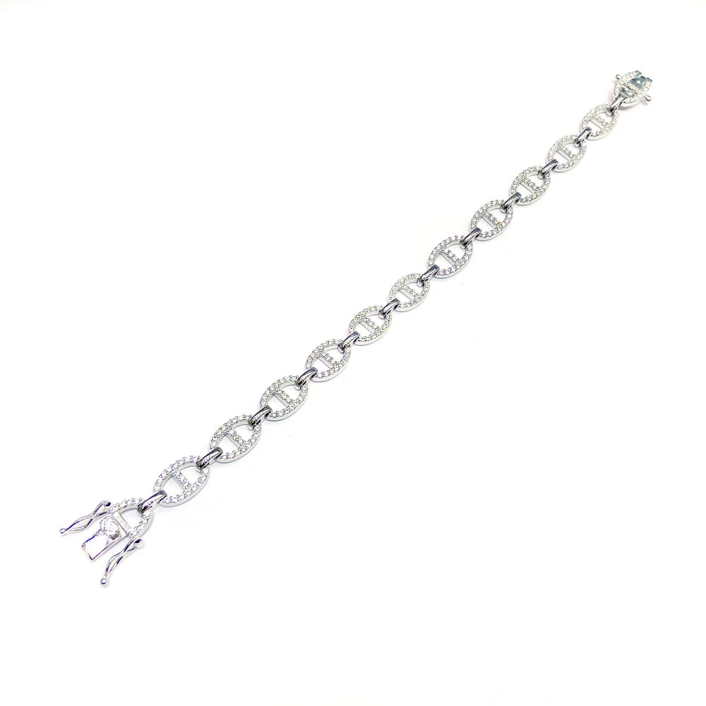 925 Sterling Silver Zircon Tennis Bracelet - Glamora
