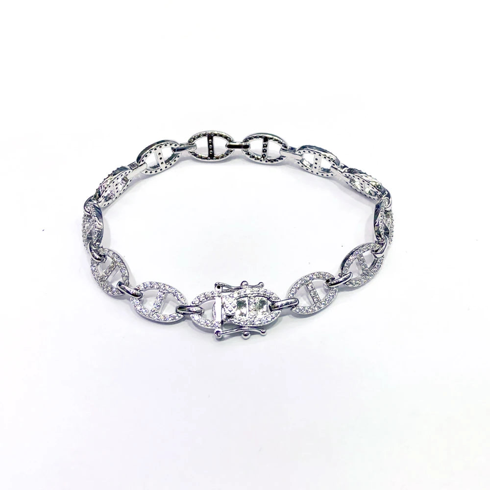 925 Sterling Silver Zircon Tennis Bracelet - Glamora