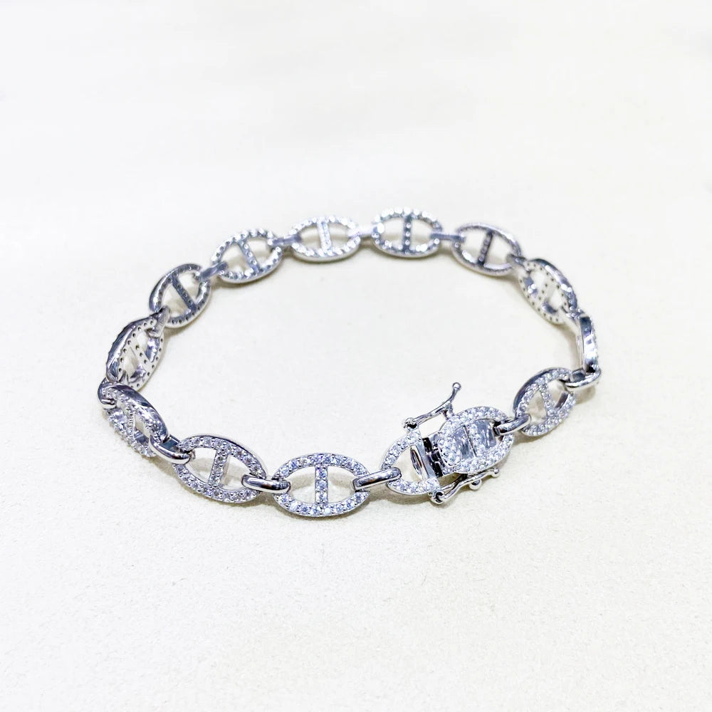 925 Sterling Silver Zircon Tennis Bracelet - Glamora