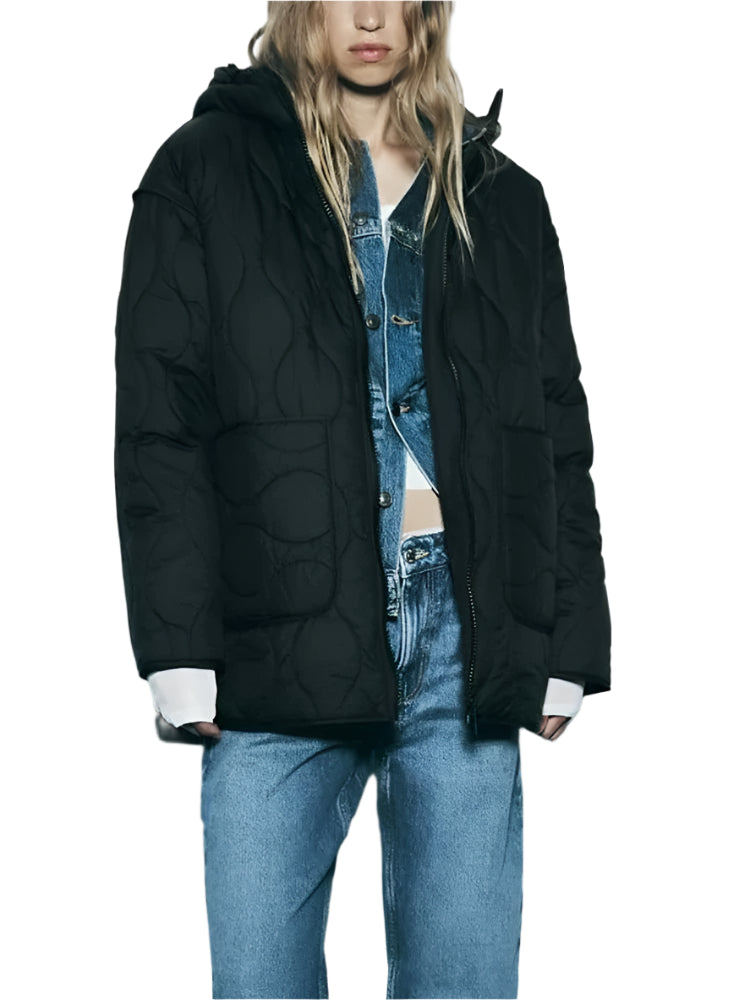 Hooded Warm Zipper Jacket Women - Glamora