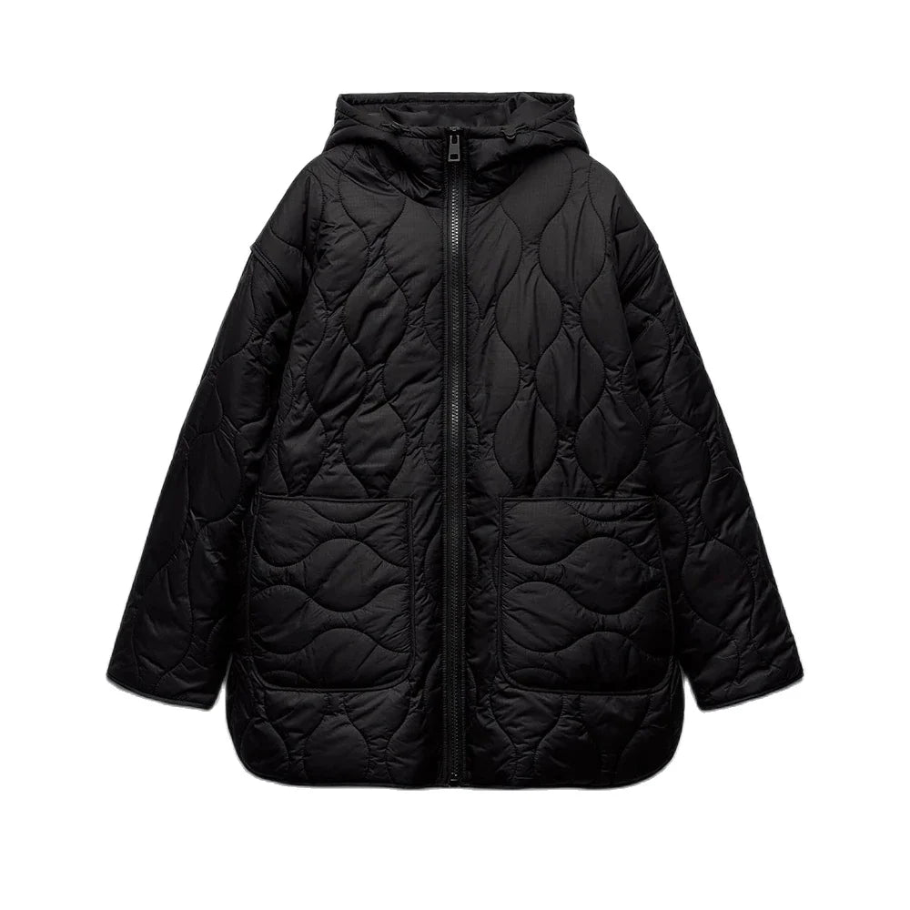 Hooded Warm Zipper Jacket Women - Glamora