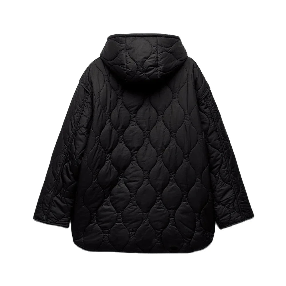 Hooded Warm Zipper Jacket Women - Glamora