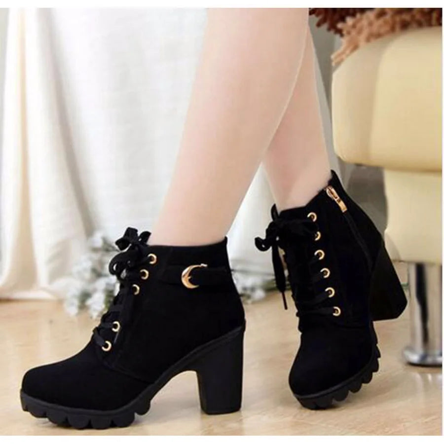 Lace Up High Heels Stylish Women