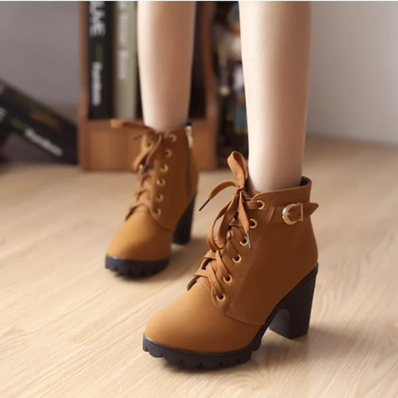 Lace Up High Heels Stylish Women - Glamora