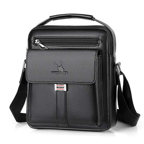 Genuine Leather Crossbody Tote Business - Glamora