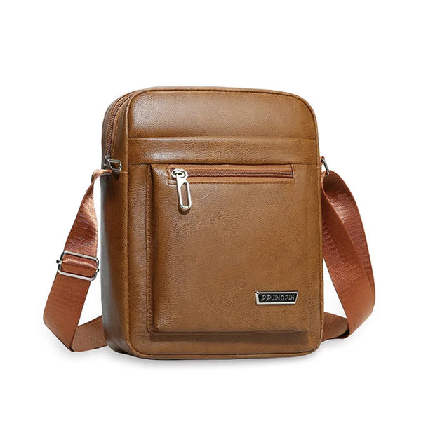 Genuine Leather Crossbody Tote Business - Glamora